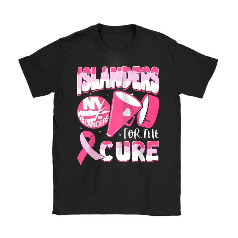 New York Islanders Support Cancer Warrior Cancer Awareness Breast Cancer Gift Unisex T-Shirt Cotton Tee TAT17826