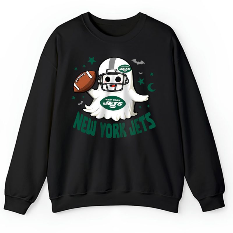 New York Jets Happy Halloween NFL Cute Ghost Football Unisex Sweatshirt TAS18932