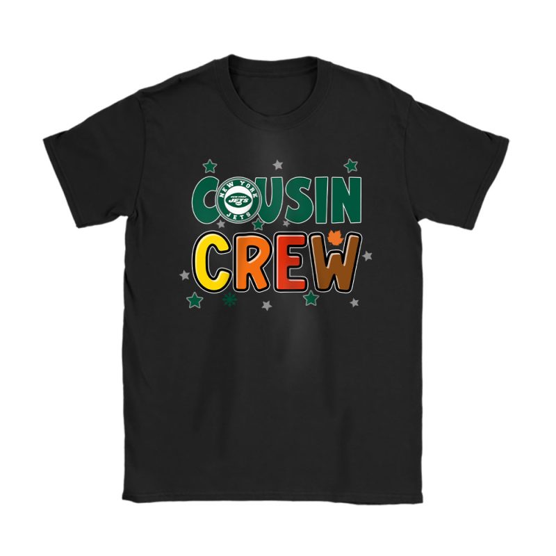 New York Jets Happy Thanksgiving NFL Cousin Crew Unisex T-Shirt Cotton Tee TAS19233