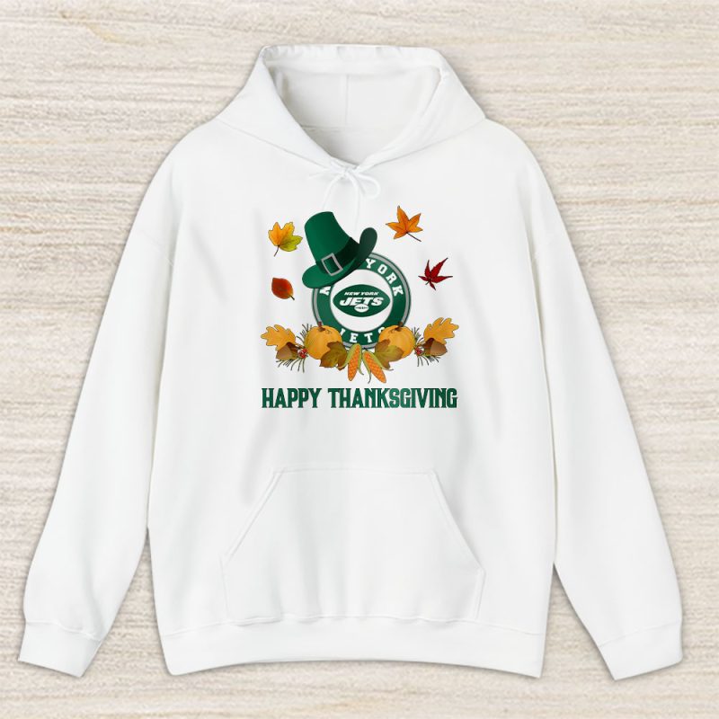 New York Jets Happy Thanksgiving NFL Thanksgiving Gift Unisex Hoodie TAH18656