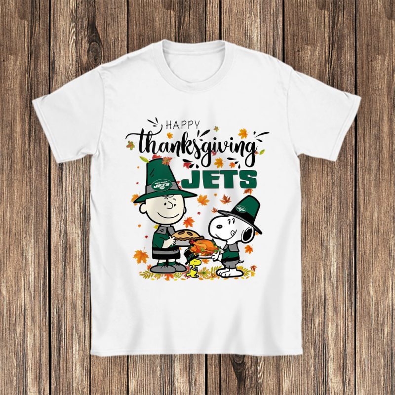 New York Jets Happy Thanksgiving NFL Thanksgiving Gift Unisex T-Shirt Cotton Tee TAS18662