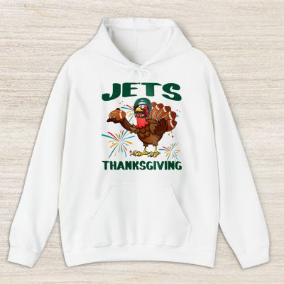 New York Jets Happy Thanksgiving NFL Thanksgiving Turkey Gooble Gift Unisex Hoodie TAH18654