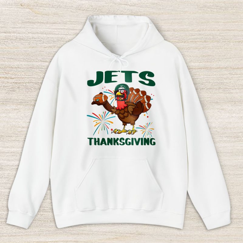 New York Jets Happy Thanksgiving NFL Thanksgiving Turkey Gooble Gift Unisex Hoodie TAH18654