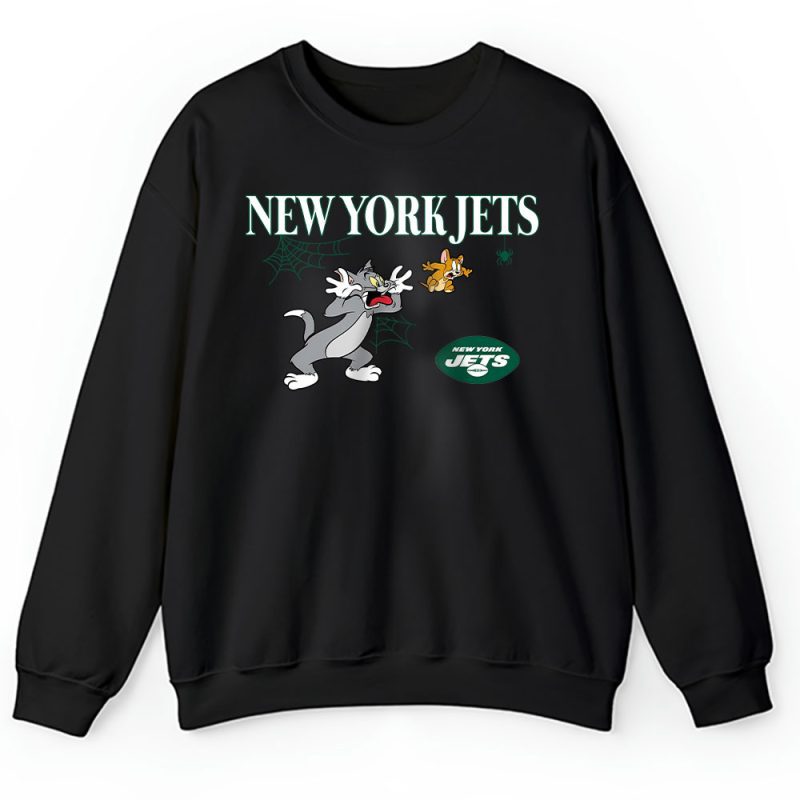 New York Jets x Halloween Masquerade NFL x Tom And Jerry Unisex Sweatshirt TAS16958