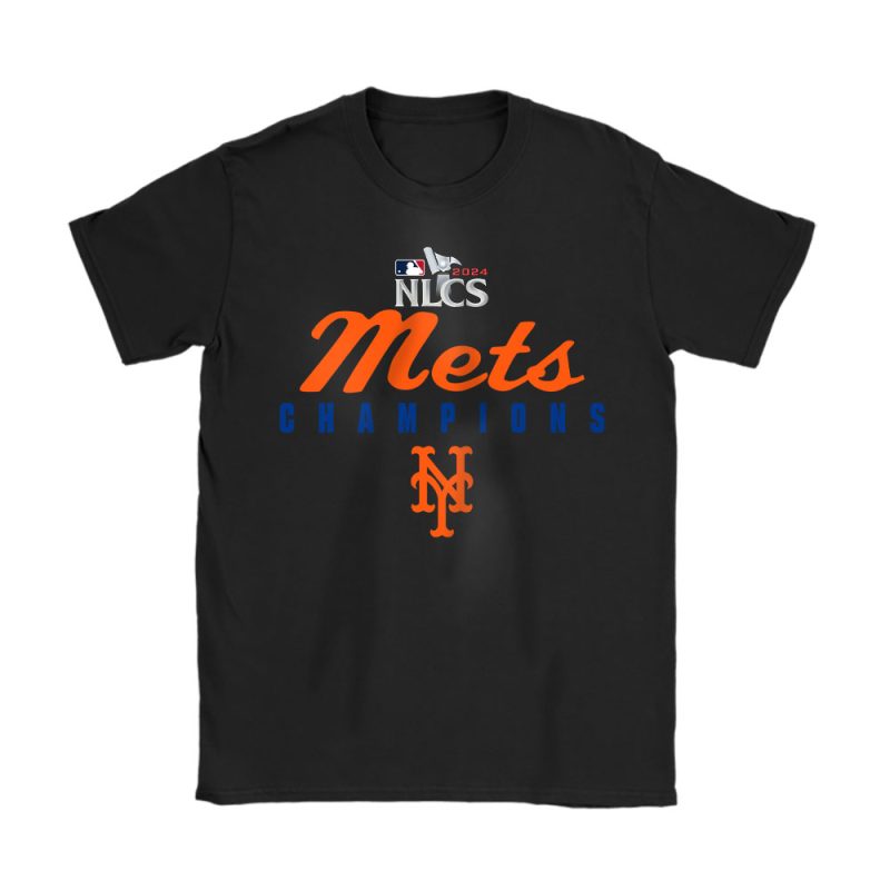 New York Mets Team Baseball 2024 NLCS Mets Champions Unisex T-Shirt Cotton Tee TAS19475