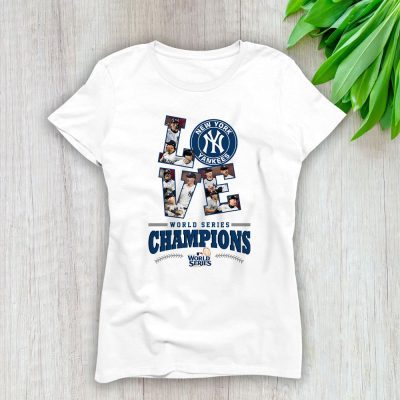 New York Yankees Champions American League 2024 World Series Lady T-Shirt Women Tee LTL19560