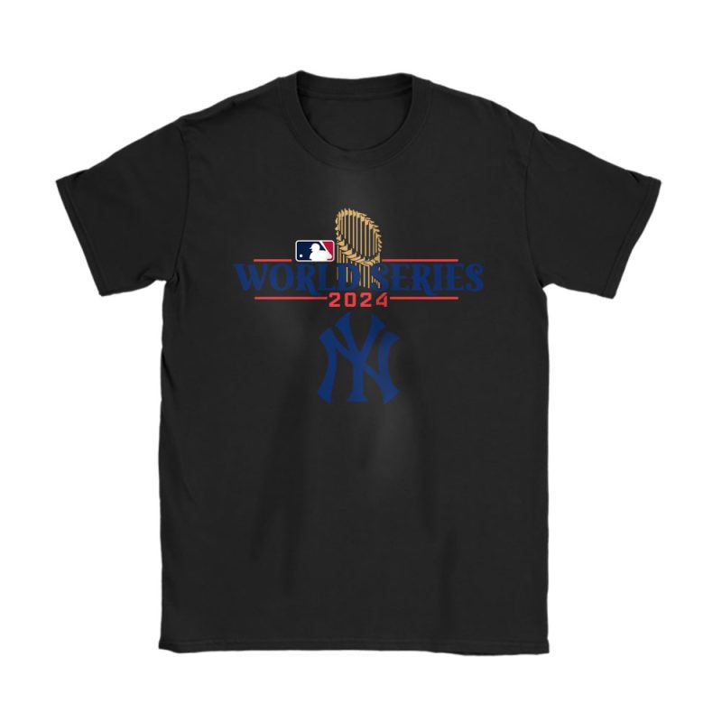 New York Yankees Team MLB American League 2024 World Series Unisex T-Shirt Cotton Tee TAT19564