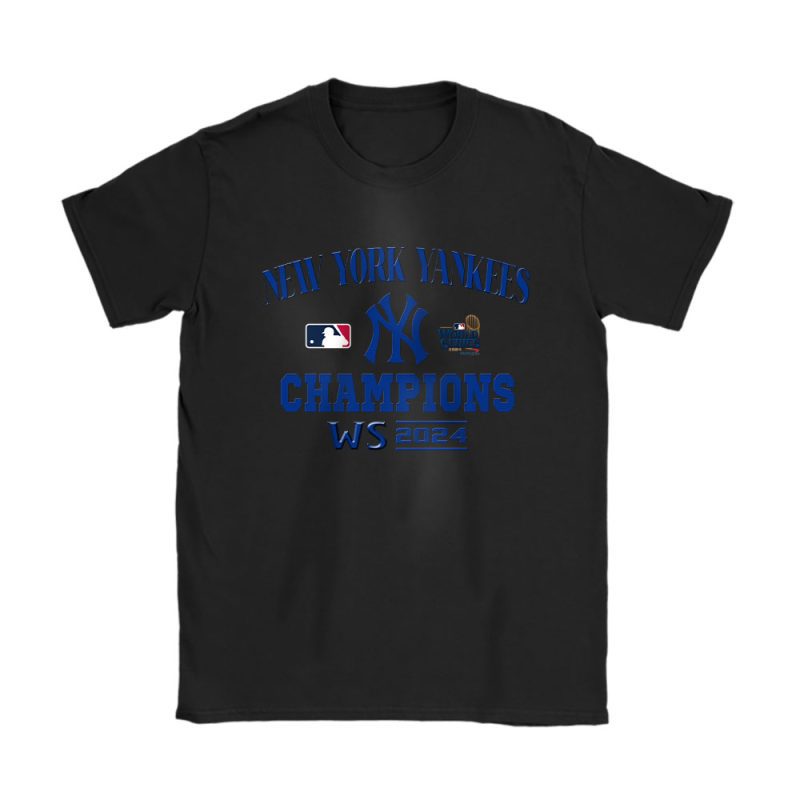 New York Yankees Team MLB American League 2024 World Series Unisex T-Shirt Cotton Tee TAT19565