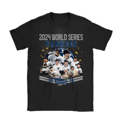 New York Yankees Team MLB American League 2024 World Series Unisex T-Shirt Cotton Tee TAT19569