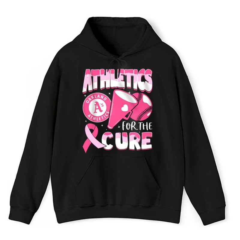 Oakland Athletics Support Cancer Warrior Cancer Awareness Breast Cancer Gift Unisex Hoodie TAH17831