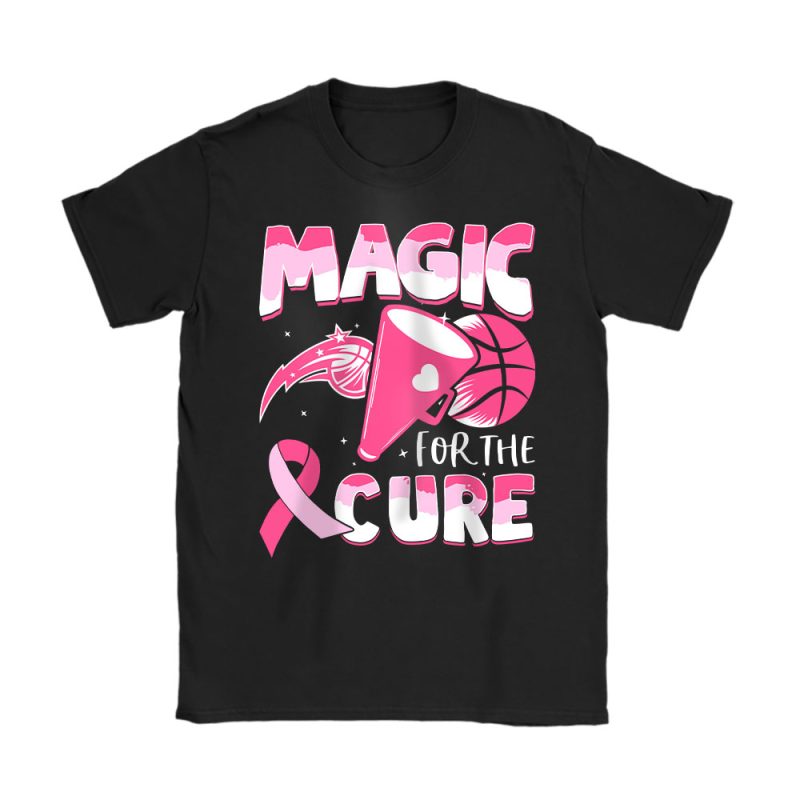 Orlando Magic Support Cancer Warrior Cancer Awareness Breast Cancer Gift Unisex T-Shirt Cotton Tee TAT17833