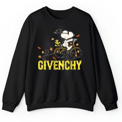 Peanuts Snoopy Woodstock Riding Bike Happy Thanksgiving Givenchy Unisex Sweatshirt TAS19508