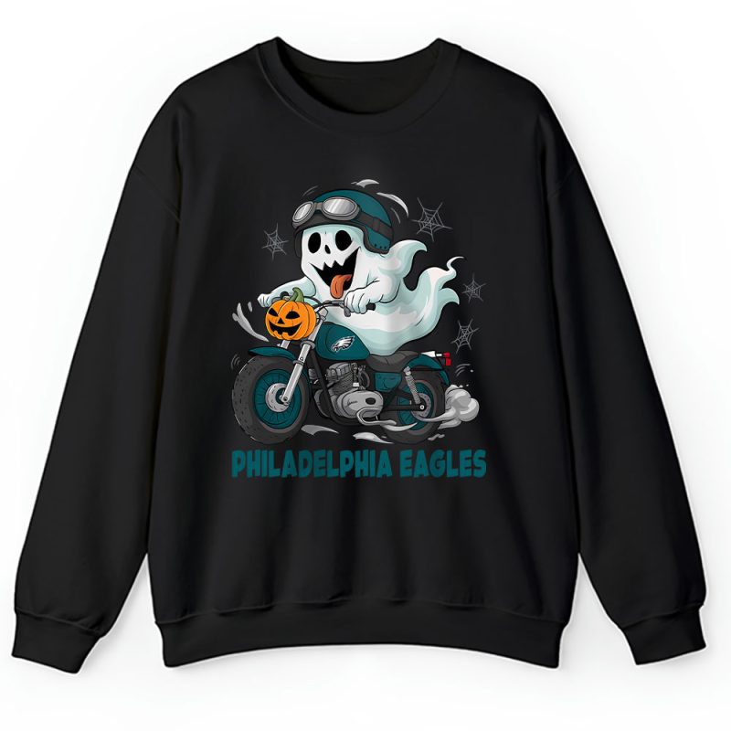 Philadelphia Eagles Halloween Holiday NFL Cute Ghost Unisex Sweatshirt TAS17682