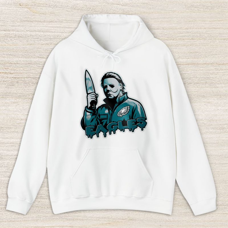 Philadelphia Eagles Halloween Masquerade NFL Michael Myers Masked Killer Unisex Hoodie TAH17677