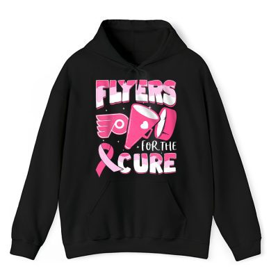 Philadelphia Flyers Support Cancer Warrior Cancer Awareness Breast Cancer Gift Unisex Hoodie TAH17835