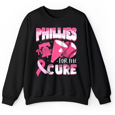 Philadelphia Phillies Support Cancer Warrior Cancer Awareness Breast Cancer Gift Unisex Sweatshirt TAS17837