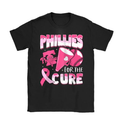 Philadelphia Phillies Support Cancer Warrior Cancer Awareness Breast Cancer Gift Unisex T-Shirt Cotton Tee TAT17837