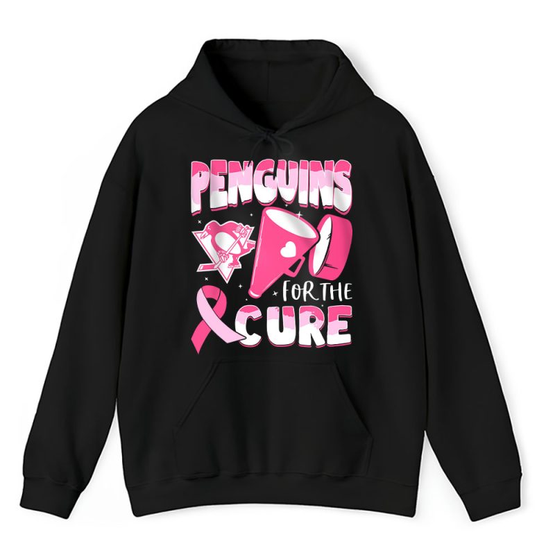 Pittsburgh Penguins Support Cancer Warrior Cancer Awareness Breast Cancer Gift Unisex Hoodie TAH17841