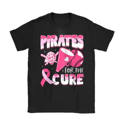 Pittsburgh Pirates Support Cancer Warrior Cancer Awareness Breast Cancer Gift Unisex T-Shirt Cotton Tee TAT17839