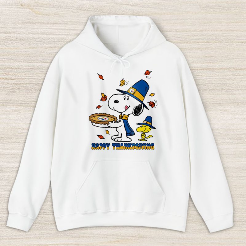 Pittsburgh Steelers Happy Thanksgiving NFL Thanksgiving Snoopy Gift Unisex Hoodie TAH18099