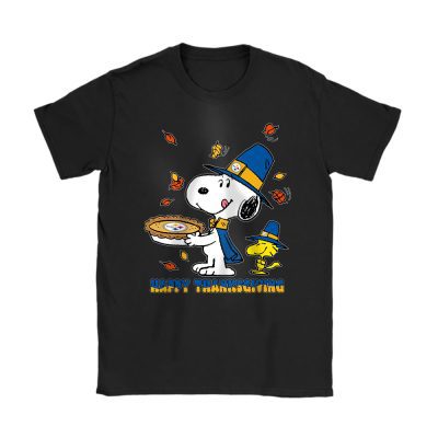 Pittsburgh Steelers Happy Thanksgiving NFL Thanksgiving Snoopy Gift Unisex T-Shirt Cotton Tee TAT18099