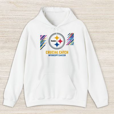 Pittsburgh Steelers Support Cancer Warrior Crucial Catch Intercept Cancer Unisex Hoodie TAH17464