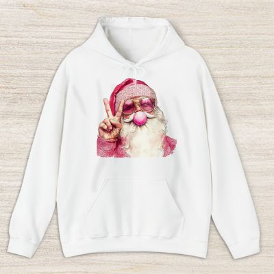 Retro Santa Christmas Blowing Bubble Burberry Unisex Hoodie TAH19513