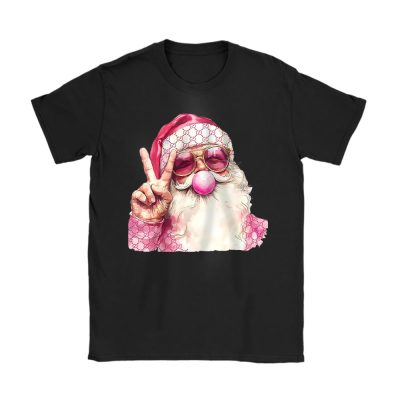 Retro Santa Christmas Blowing Bubble Gucci Unisex T-Shirt Cotton Tee TAT19518