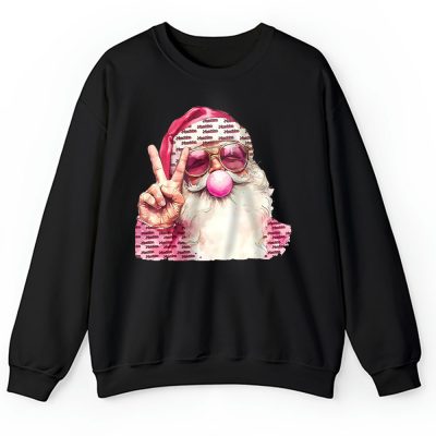 Retro Santa Christmas Blowing Bubble Moschino Unisex Sweatshirt TAS19520