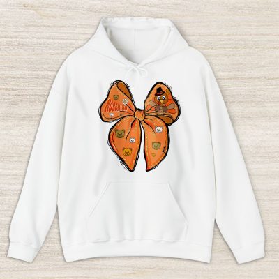 Retro Thanksgiving Coquette Turkey Bow Its Turkey Time Moschino Unisex Sweatshirt TAT19378