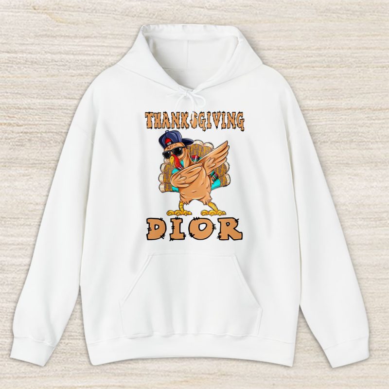 Retro Thanksgiving Turkey Dabbing Dior Unisex Sweatshirt TAT19386