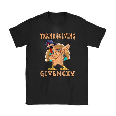 Retro Thanksgiving Turkey Dabbing Givenchy Unisex T-Shirt Cotton Tee TAS19389