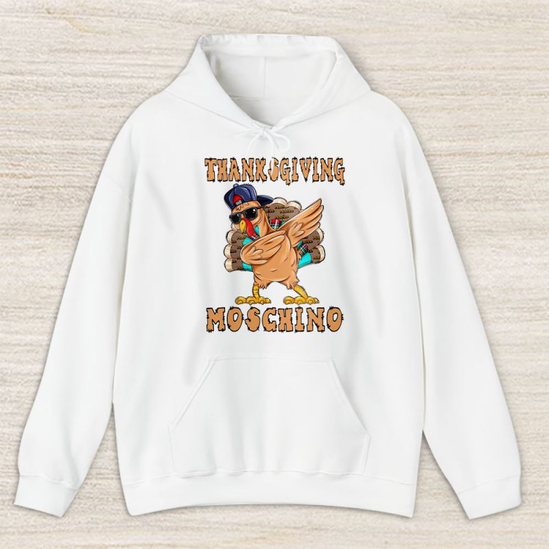 Retro Thanksgiving Turkey Dabbing Moschino Unisex Sweatshirt TAT19391