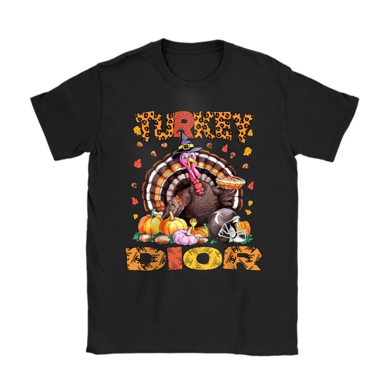 Retro Thanksgiving Turkey Dior Unisex T-Shirt Cotton Tee TAS19382