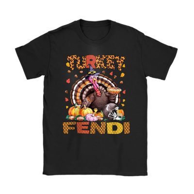 Retro Thanksgiving Turkey Fendi Unisex T-Shirt Cotton Tee TAS19393