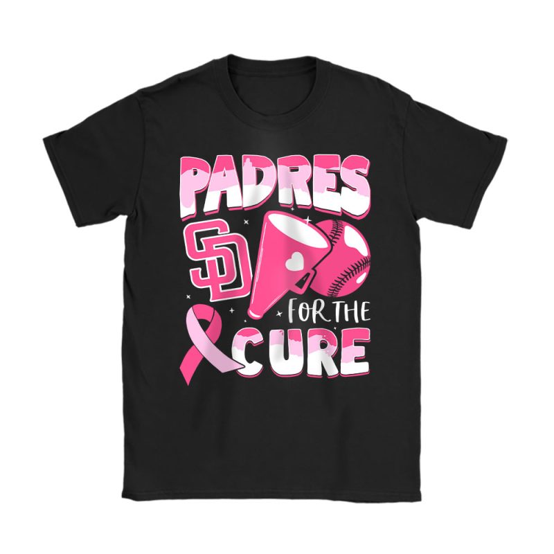 San Diego Padres Support Cancer Warrior Cancer Awareness Breast Cancer Gift Unisex T-Shirt Cotton Tee TAT17844