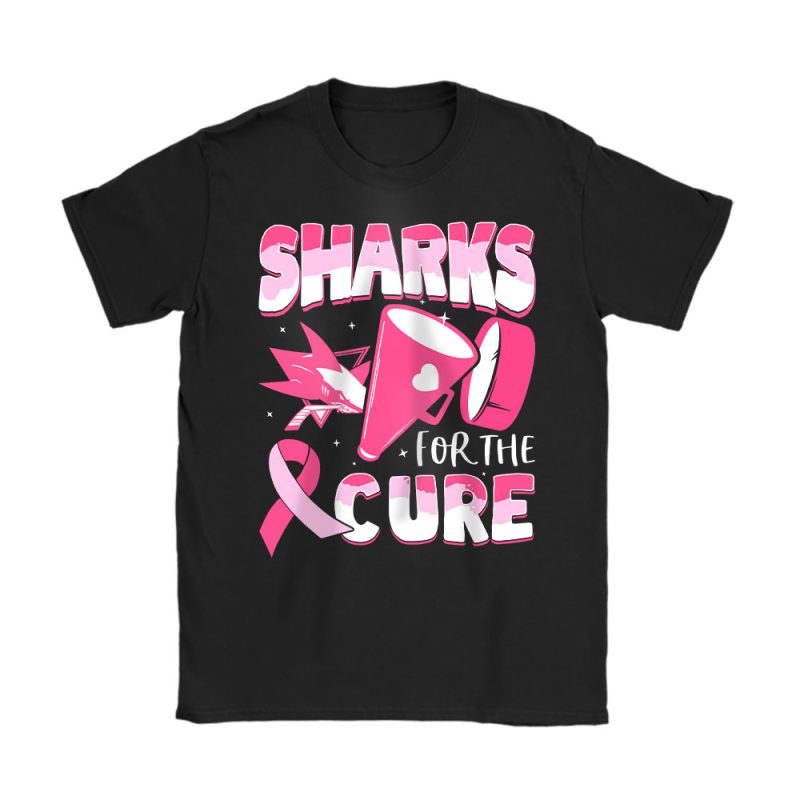 San Jose Sharks Support Cancer Warrior Cancer Awareness Breast Cancer Gift Unisex T-Shirt Cotton Tee TAT17848