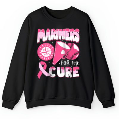 Seattle Mariners Support Cancer Warrior Cancer Awareness Breast Cancer Gift Unisex Sweatshirt TAS17846