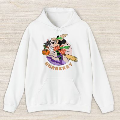Spooky Vibes Retro Mickey Ghost Burberry Unisex Hoodie TAH17763