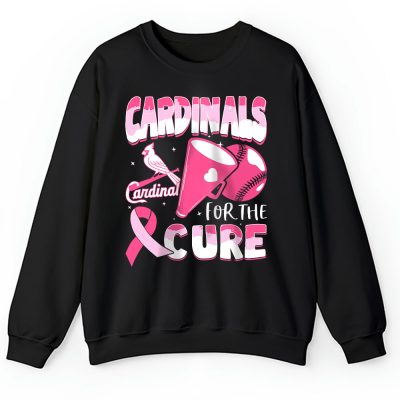 St. Louis Cardinals Support Cancer Warrior Cancer Awareness Breast Cancer Gift Unisex Sweatshirt TAS17850