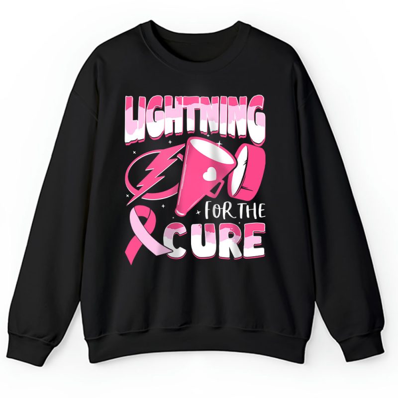 Tampa Bay Lightning Support Cancer Warrior Cancer Awareness Breast Cancer Gift Unisex Sweatshirt TAS17852