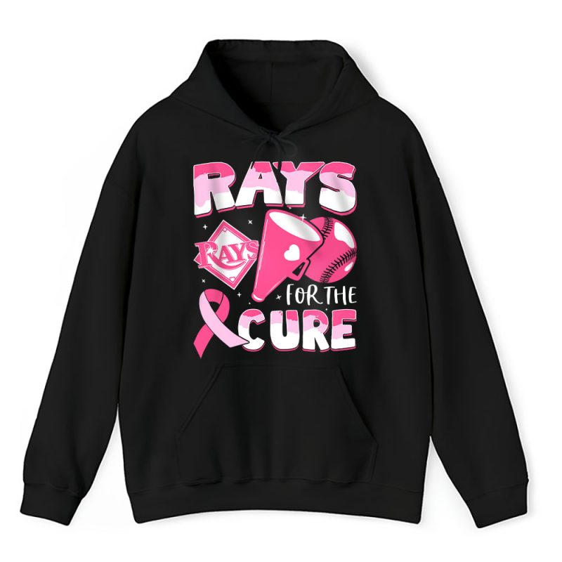 Tampa Bay Rays Support Cancer Warrior Cancer Awareness Breast Cancer Gift Unisex Hoodie TAH17851