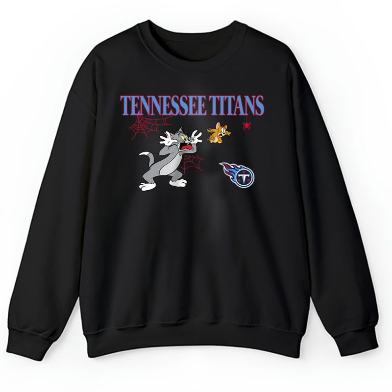 Tennessee Titans x Halloween Masquerade NFL x Tom And Jerry Unisex Sweatshirt TAS16964