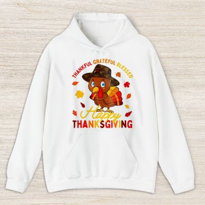 Thankful Grateful Blessed Thanksgiving Turkey Prada Unisex Hoodie TAH18248