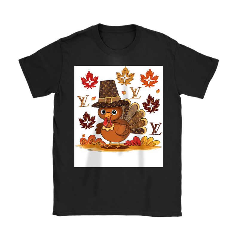 Thanksgiving Turkey Autumn Fall Louis Vuitton Unisex T-Shirt Cotton Tee TAS18259