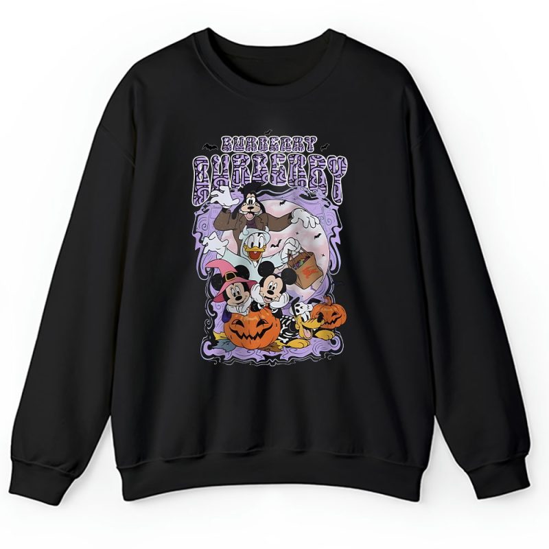 Tis The Season Retro Mickey Ghost Burberry Unisex Sweatshirt TAS17101