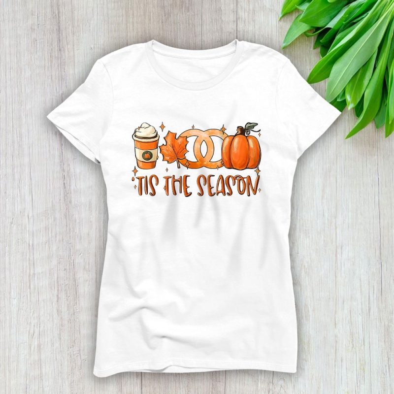 Tis The Season Thanksgiving Chanel Lady T-Shirt Women Tee LTL17759