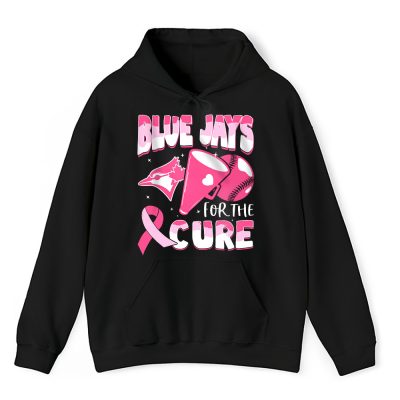 Toronto Blue Jays Support Cancer Warrior Cancer Awareness Breast Cancer Gift Unisex Hoodie TAH17855