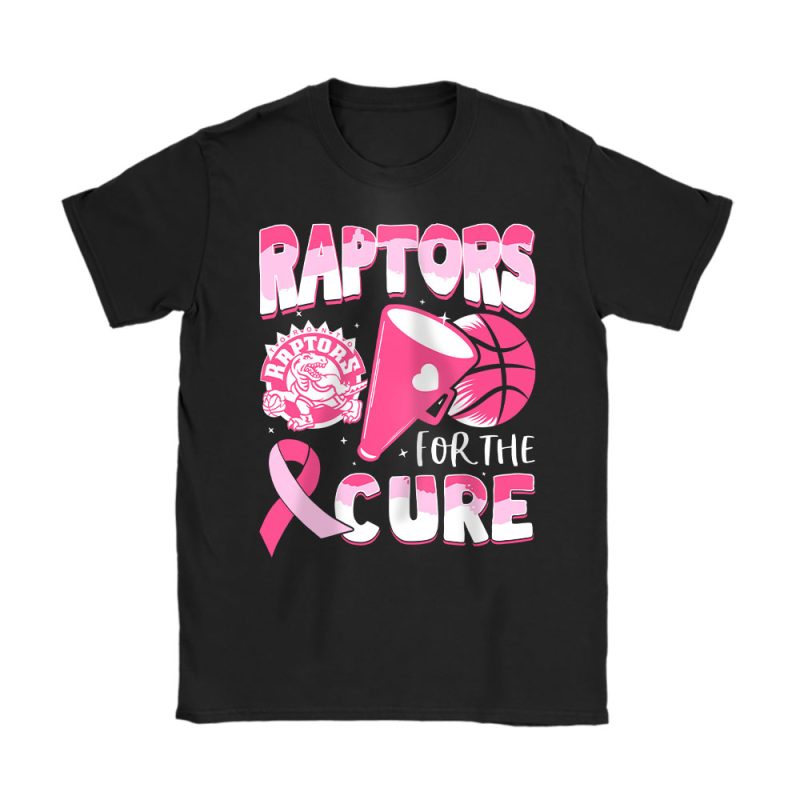 Toronto Raptors Support Cancer Warrior Cancer Awareness Breast Cancer Gift Unisex T-Shirt Cotton Tee TAT17856