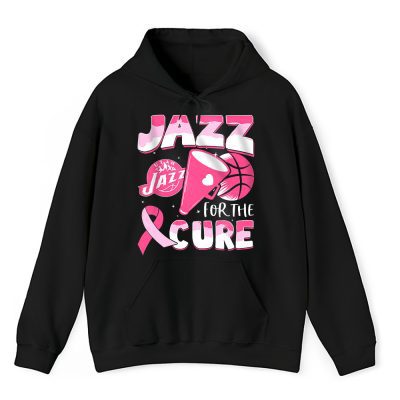 Utah Jazz Support Cancer Warrior Cancer Awareness Breast Cancer Gift Unisex Hoodie TAH17857